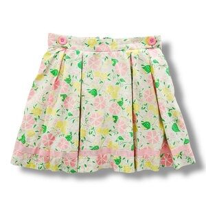 Lilly Pulitzer | Pleated Floral Skirt (8) 🩷💚